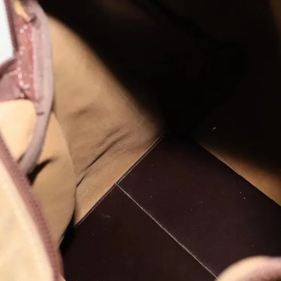 LOEWE Anagram Boston Bag Suede Brown Gold - Picture 14 of 16